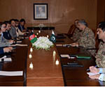 Afghan Media Delegation Meets Gen. Bajwa